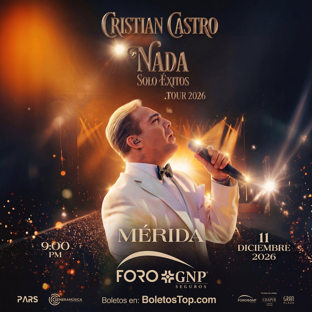 Póster de Cristian Castro en Mérida
